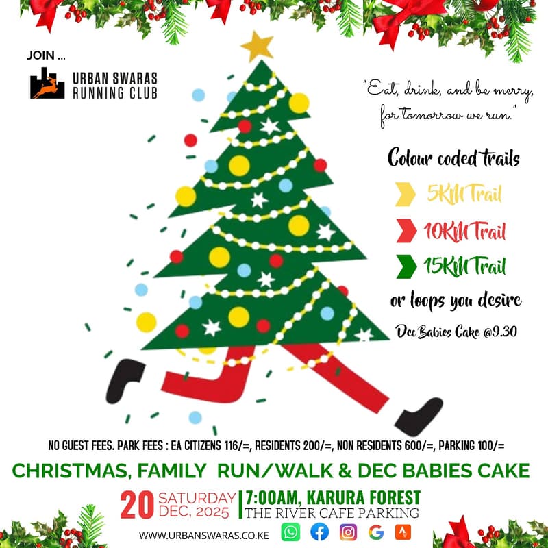 Cover Image for USRC 20th December 2025 Run 831 @ Karura Forest, River Café Parking