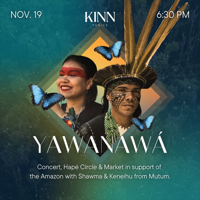 Cover Image for Yawanawá Concert, Hapé Circle & Market Fundraiser