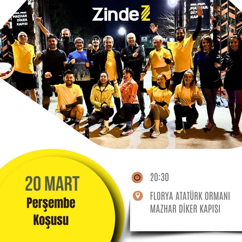Zinde Florya Atatürk Ormanı Koşusu 🏃🏻➡️🏃♀️➡️ için kapak görseli