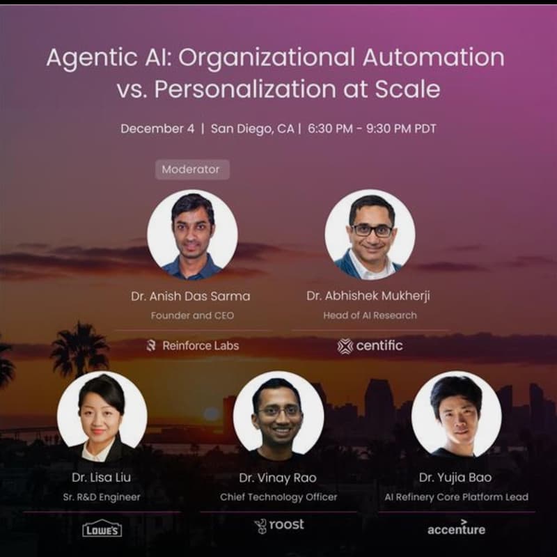 Cover Image for Centific x Reinforce Labs NeurIPS 2025: Agentic AI: Organizational Automation vs. Personalization at Scale