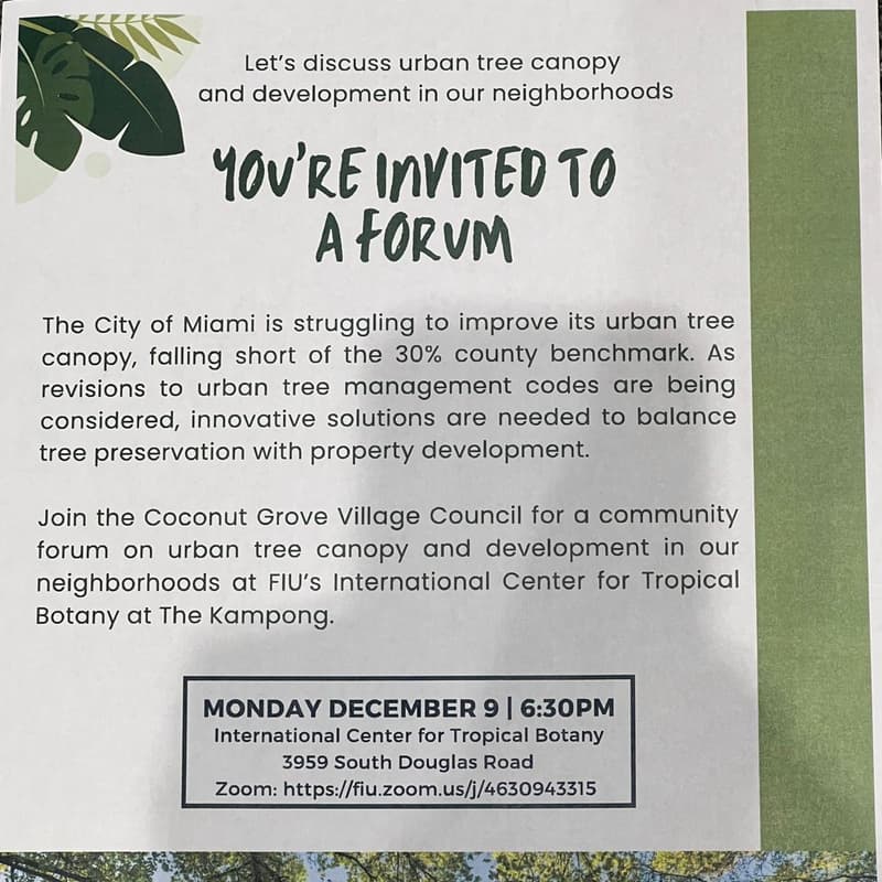 Cover Image for Urban Tree Canopy & Development Forum