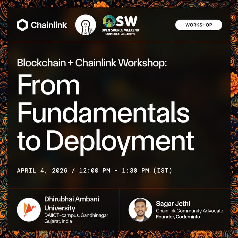 Cover Image for Blockchain and Chainlink Workshop: From Fundamentals to Deployment
