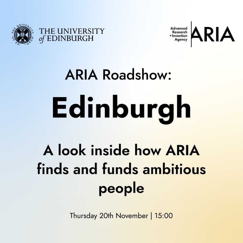 Cover Image for Edinburgh x ARIA: A look inside how ARIA finds and funds ambitious people