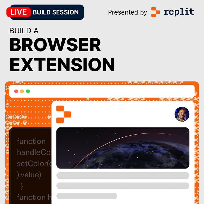 Cover Image for Let's Build A Browser Extension in Replit (Live Build Session)