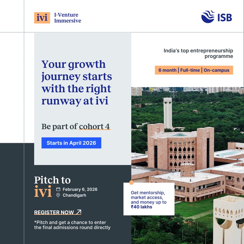 Cover Image for Pitch to ivi | Virtual Chandigarh edition | Feb 5, 2026,| 10:00 AM - 7:00 PM