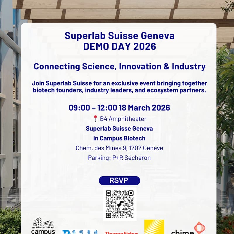 Cover Image for Superlab Suisse Geneva Demo Day @ Campus Biotech