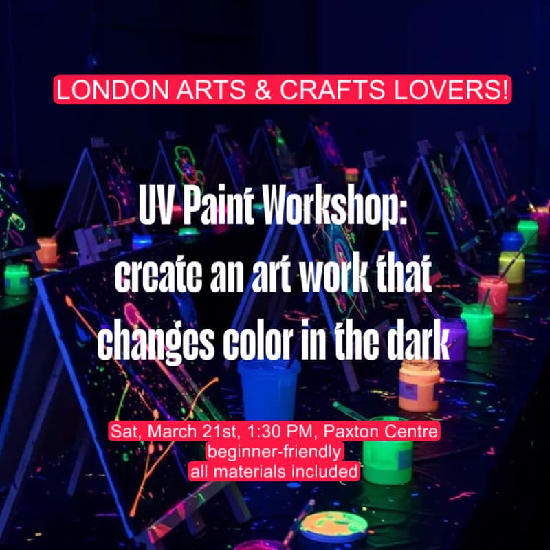 Cover Image for UV Light Painting Workshop: Abstract Psychedelic Theme