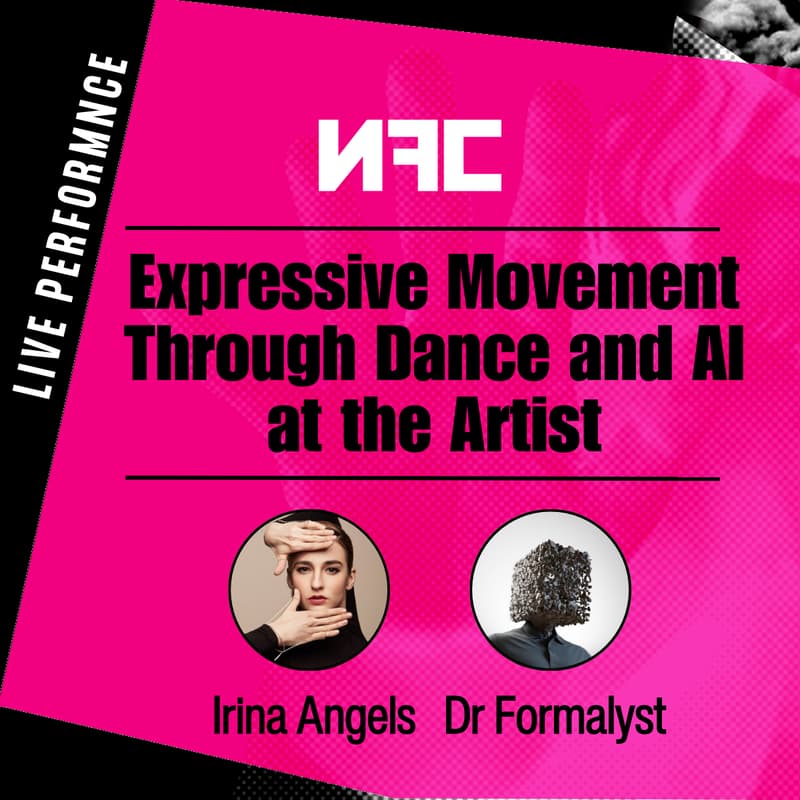 Cover Image for "Expressive Movement Through Dance and AI" Live Performance by Irina Angles x Dr Formalyst