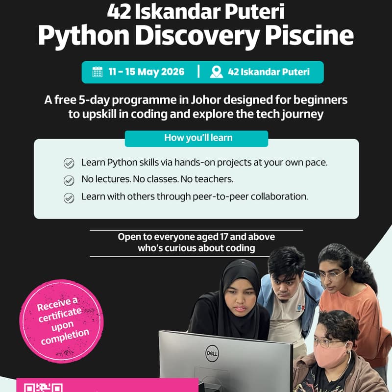 Cover Image for Python Discovery Piscine (42 Iskandar Puteri)