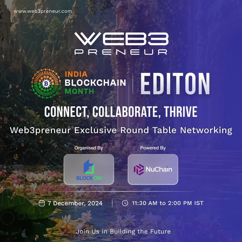 Cover Image for Web3Preneur 11th Edition - India Blockchain Month