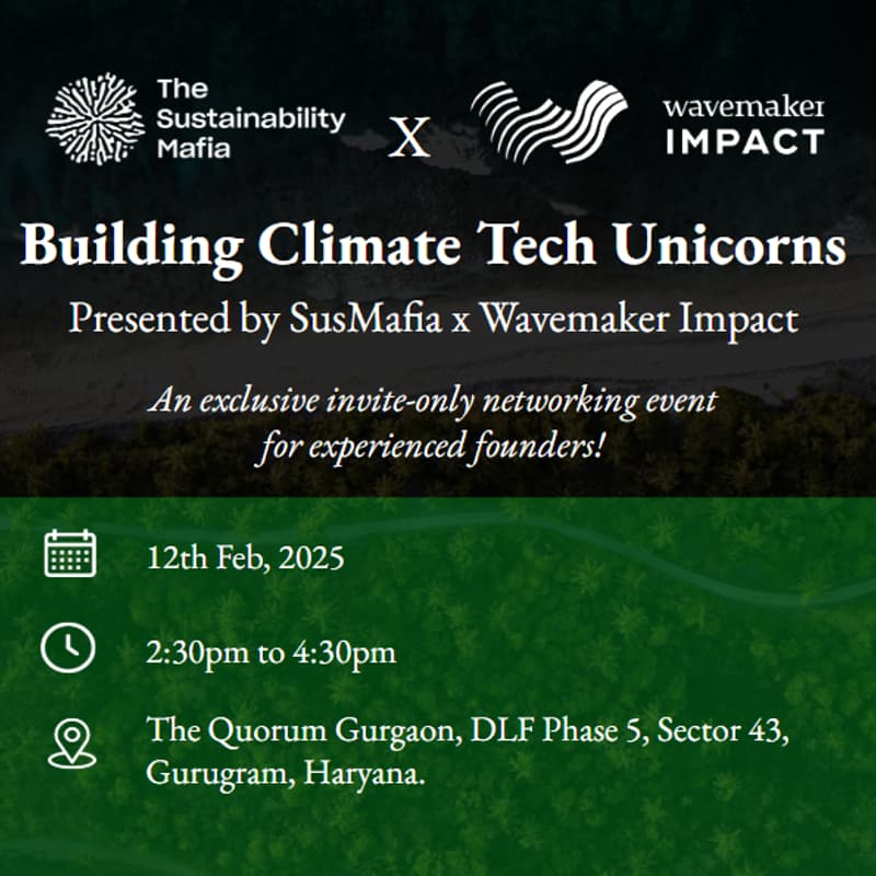 Cover Image for Building Climate Tech Unicorns: Presented by SusMafia x Wavemaker Impact
