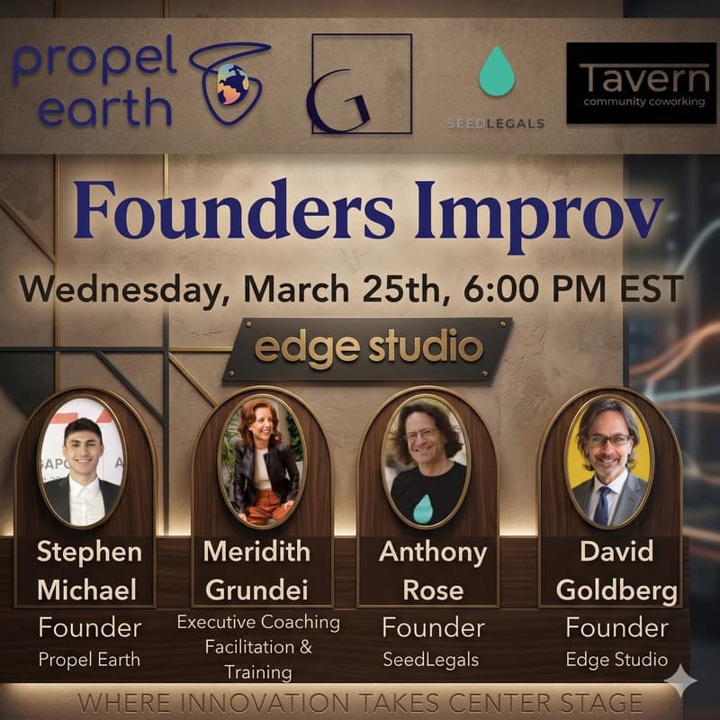 Cover Image for Improv for Founders with Meridith Grundei, Anthony Rose, and David Goldberg