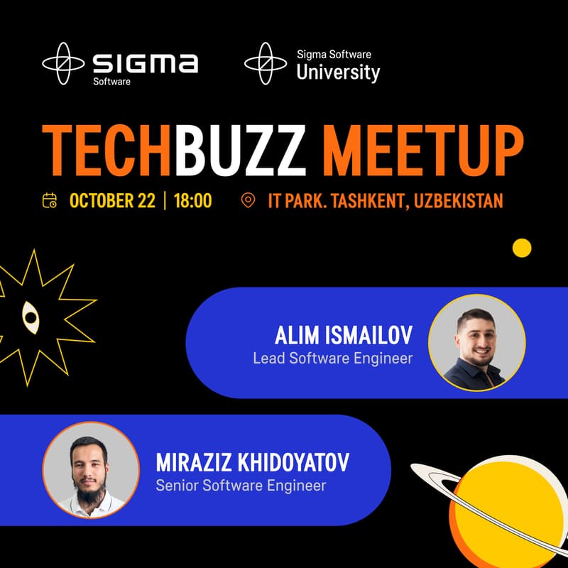 Cover Image for TechBuzz Meetup. Architecture and AI
