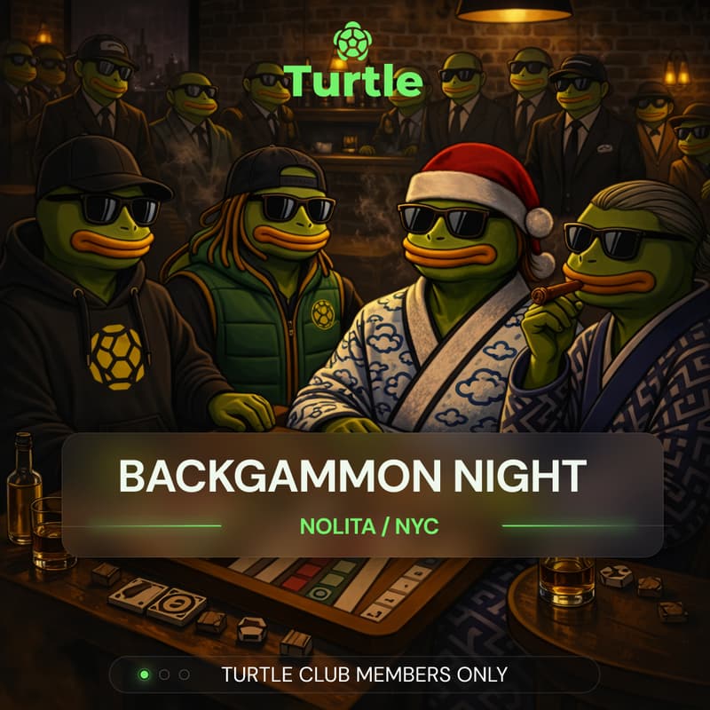Cover Image for Turtle Backgammon Evening - NYC