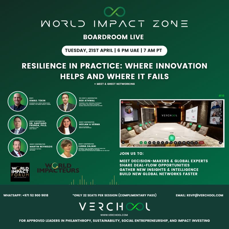 Cover Image for World Impact Zone - Boardroom Live #18 | Resilience in Practice: Where Innovation Helps and Where It Fails