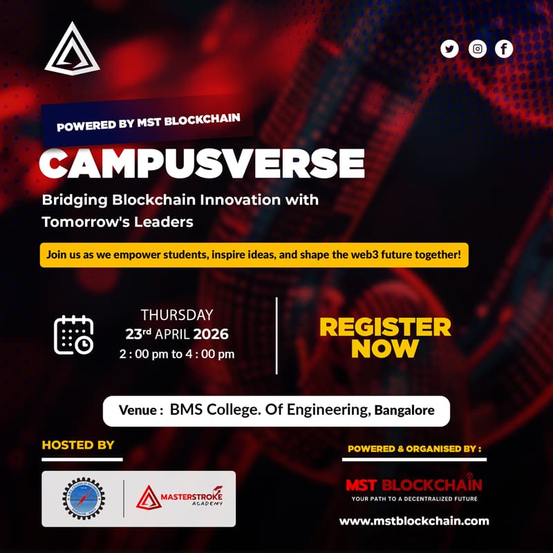Cover Image for CampusVerse by MST Blockchain {BMS College of Engineering (BMSCE)} 🚀