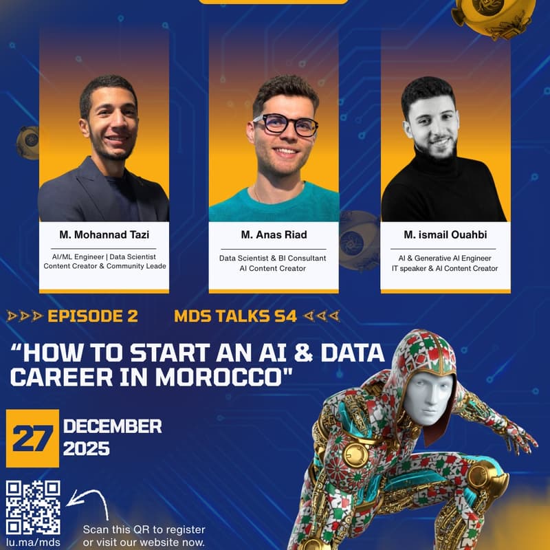 Cover Image for How to Start an AI & Data Career in Morocco | MDS Talks S4, E02