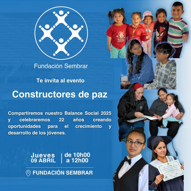 Cover Image for Evento 'Constructores de Paz' - Fundación Sembrar