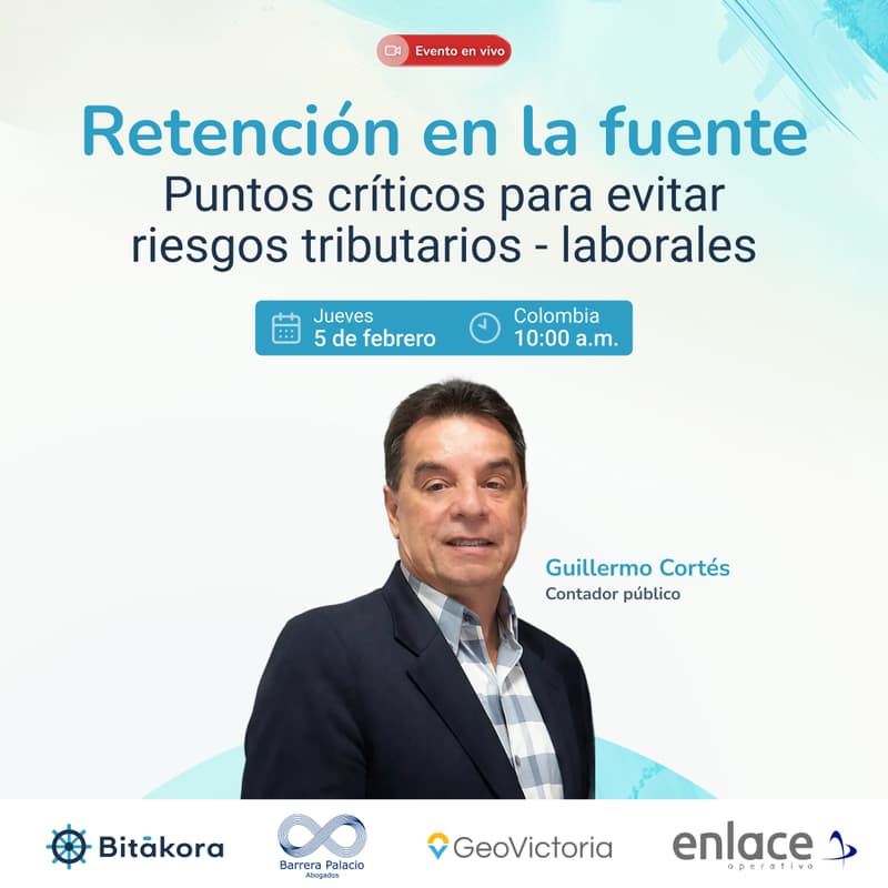 Cover Image for Retención en la Fuente: puntos críticos para evitar errores y riesgos tributario-laborales