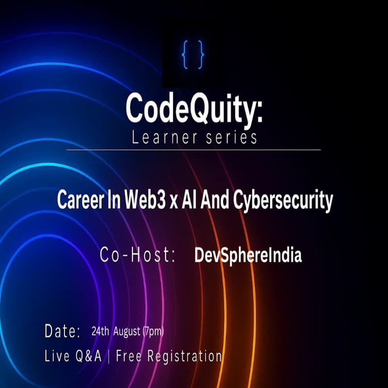 Cover Image for Career in Web3xAI & Cybersecurity For DevSphereIndia