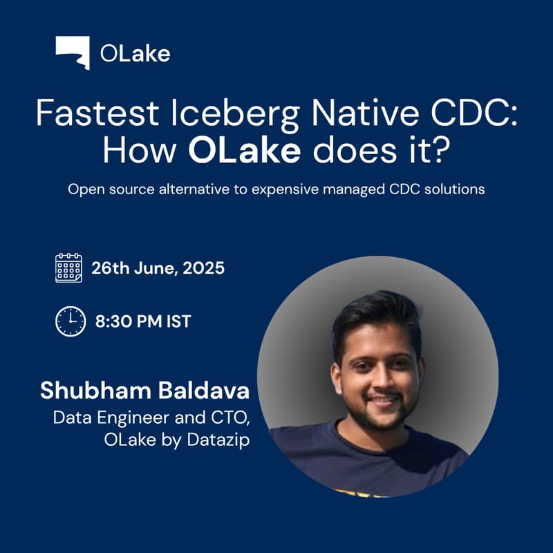 Cover Image for Fastest Apache Iceberg Native CDC: Introducing OLake