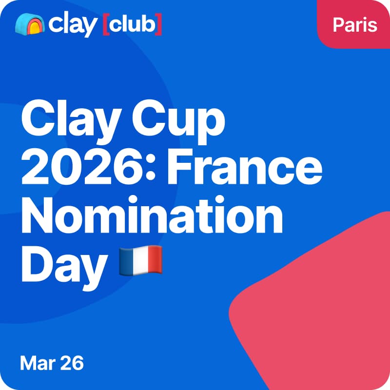 Cover Image for Clay Cup 2026: France Nomination Day π«π·