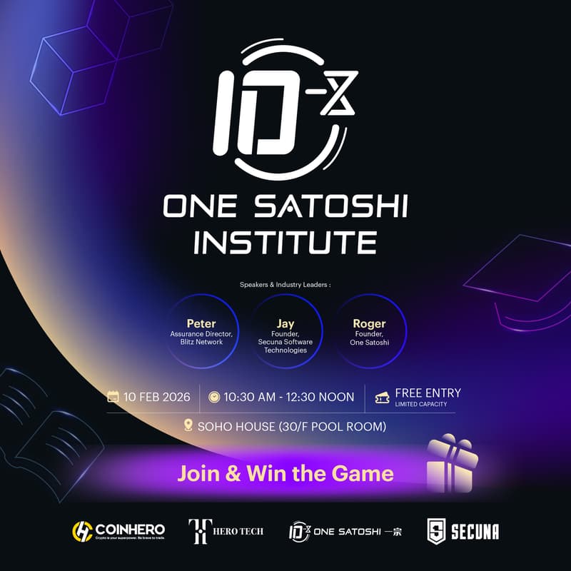 Cover Image for ONE SATOSHI Institute Launch