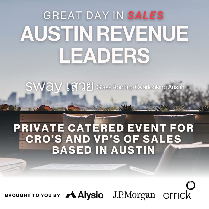Cover Image for Great Day in Sales: Austin Revenue Leaders