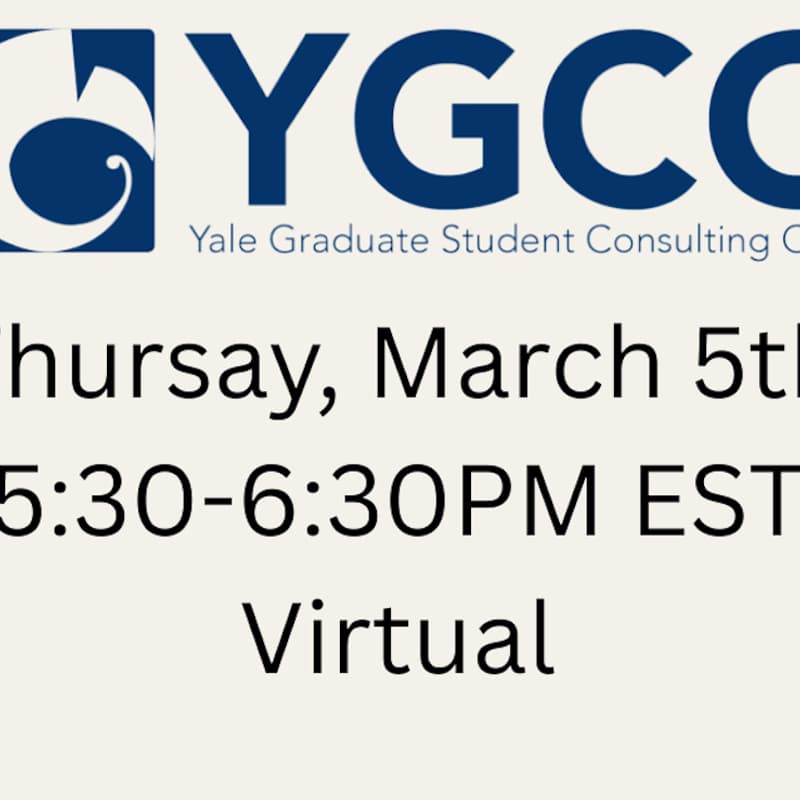 Cover Image for YGCC Panel & Networking with Yale Alumni at BCG