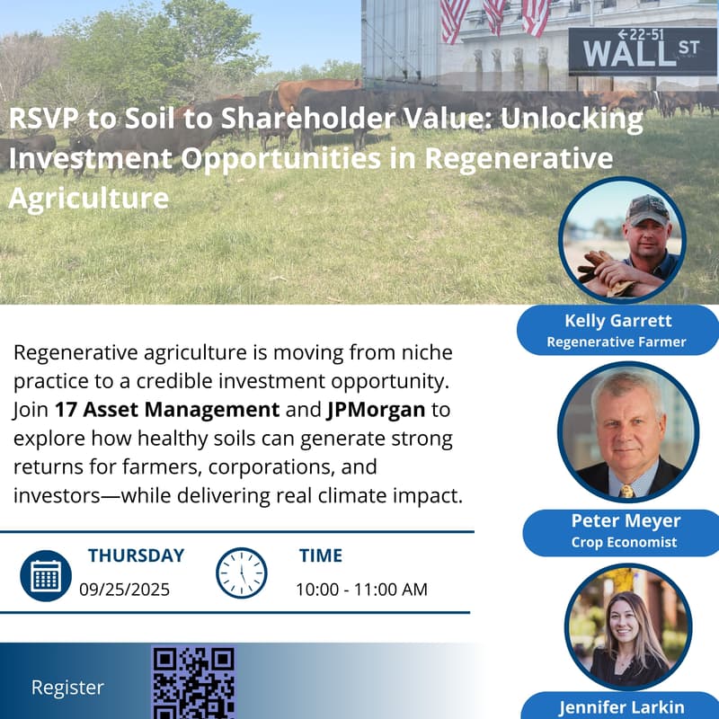 Cover Image for RSVP to Soil to Shareholder Value: Unlocking Investment Opportunities in Regenerative Agriculture