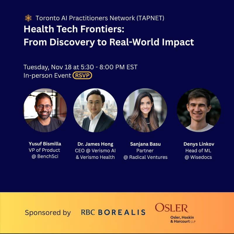 Cover Image for Health Tech Frontiers: From Discovery to Real-World Impact