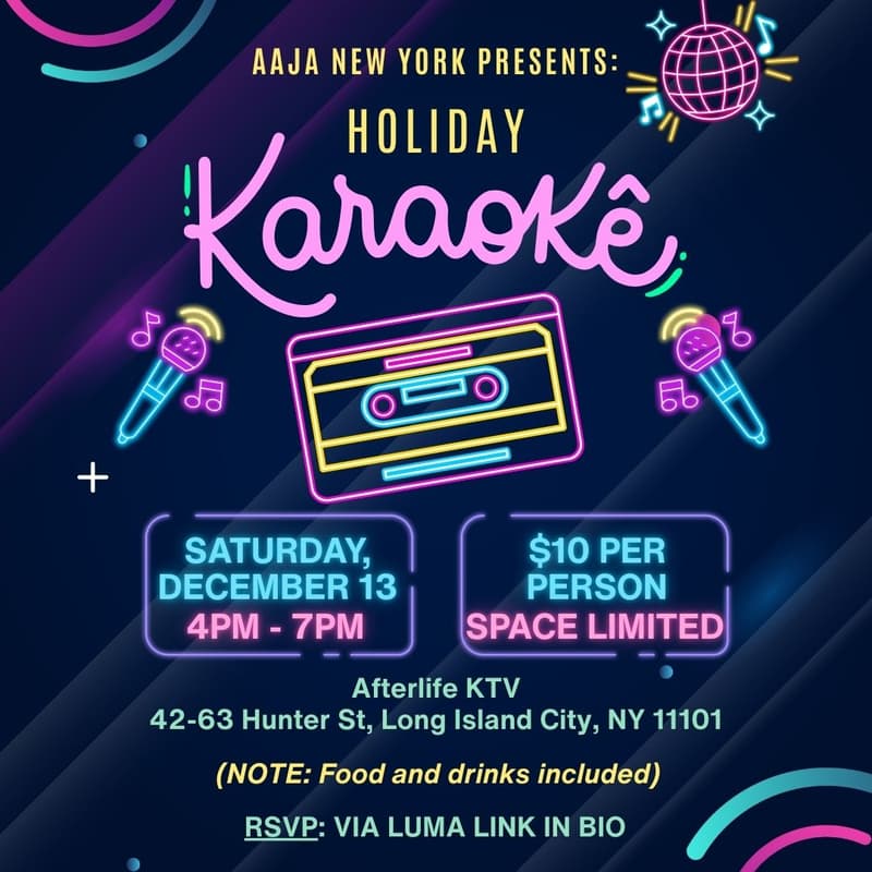 Cover Image for AAJA-NY Holiday Karaoke
