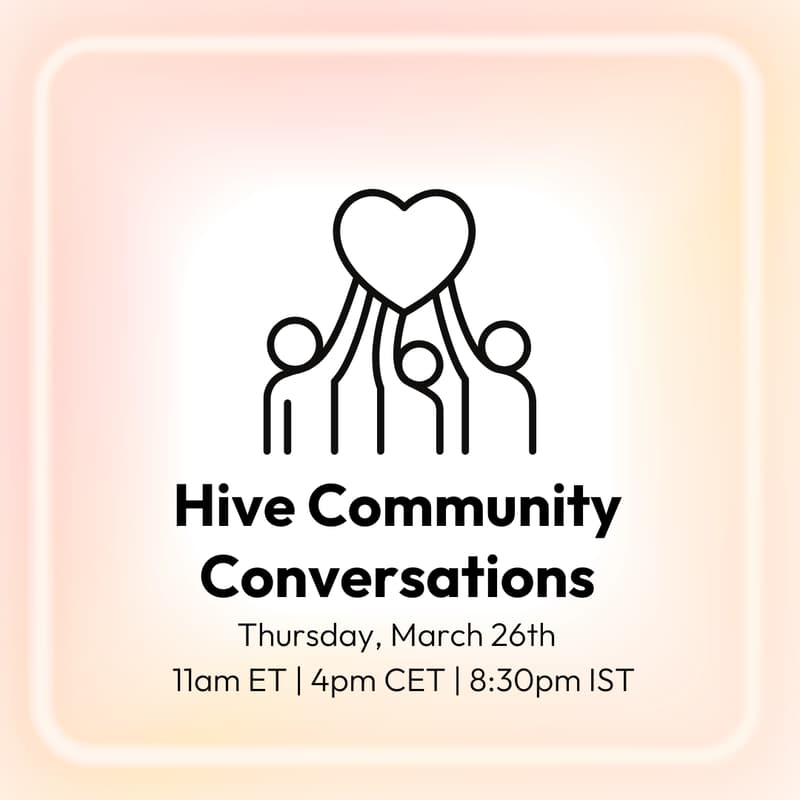 Cover Image for Hive Community Conversations