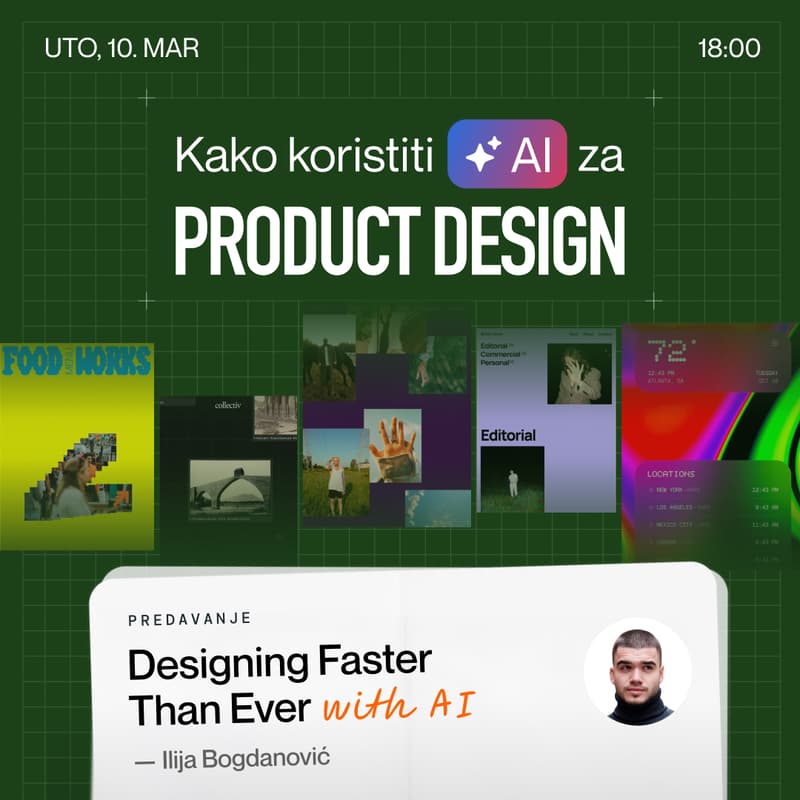 Naslovna slika za Kako koristiti AI #1: za Product design