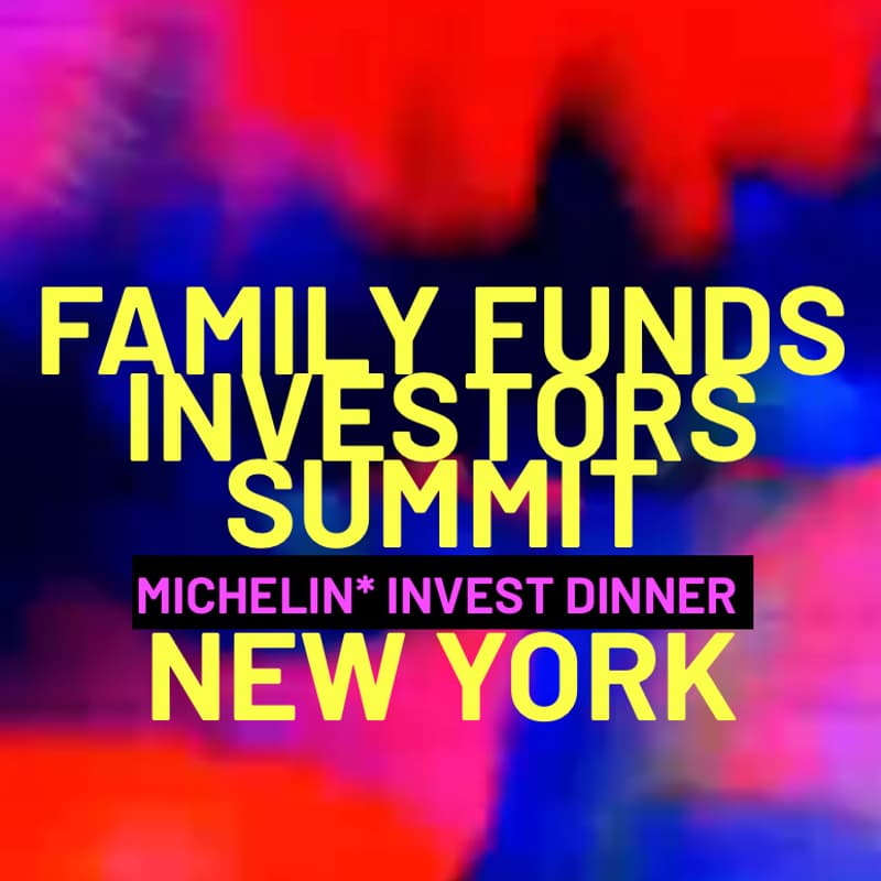 Cover Image for 🇺🇸🥂🥑Michelin* Invest Dinner🥂🕯Family Offices & Investors Summit📍NYC Crypto+IPO Week📍Nov 4 6-8 PM
