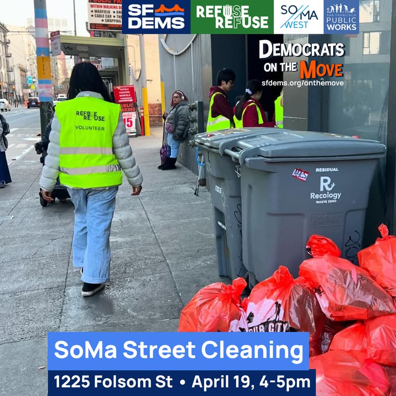 Cover Image for Join the SF Democratic Party & Refuse Refuse for a Neighborhood Cleanup!