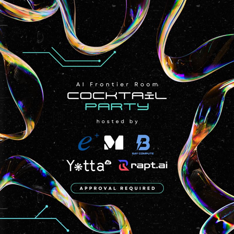 Cover Image for Frontier Room: GTC After Dark Cocktail Experience for AI Founders by Massed Compute, ePlus, Yotta Labs, Bay Compute & Rapt AI