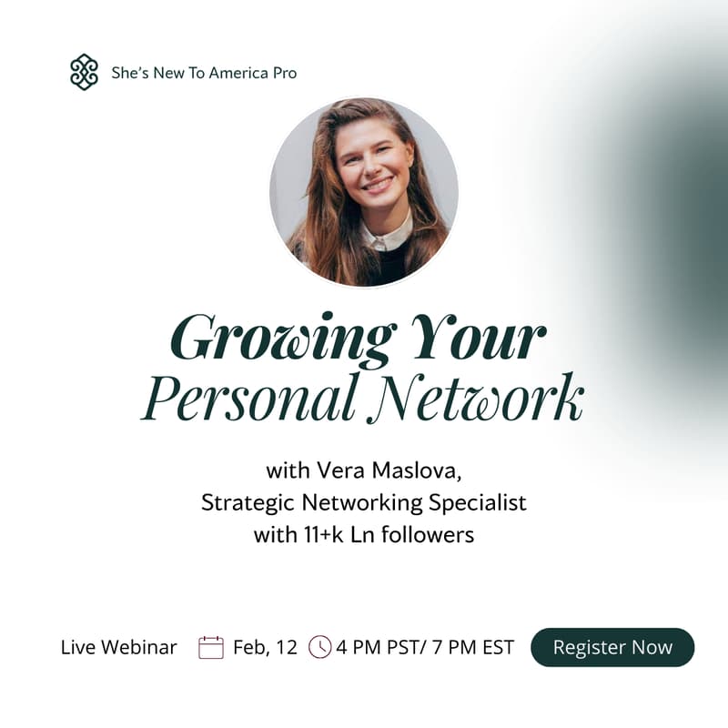 Cover Image for Vera Maslova. Growing Your Personal Network