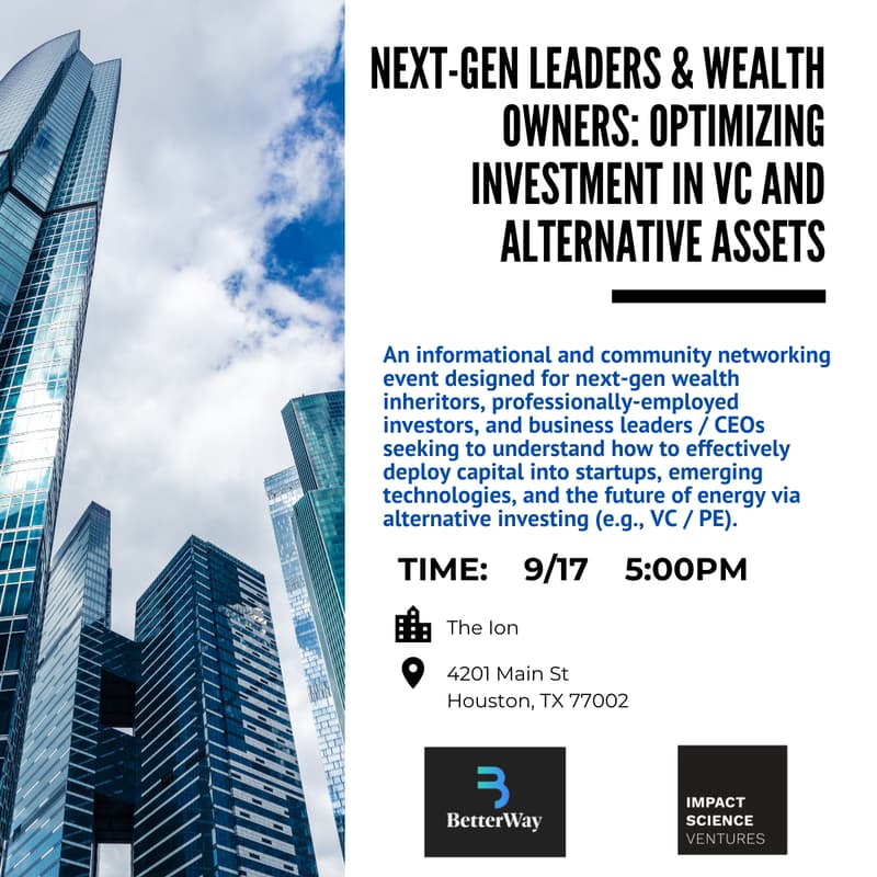 Cover Image for Next Gen Leaders & Wealth Owners: Optimizing Investment in VC and Alternative Assets