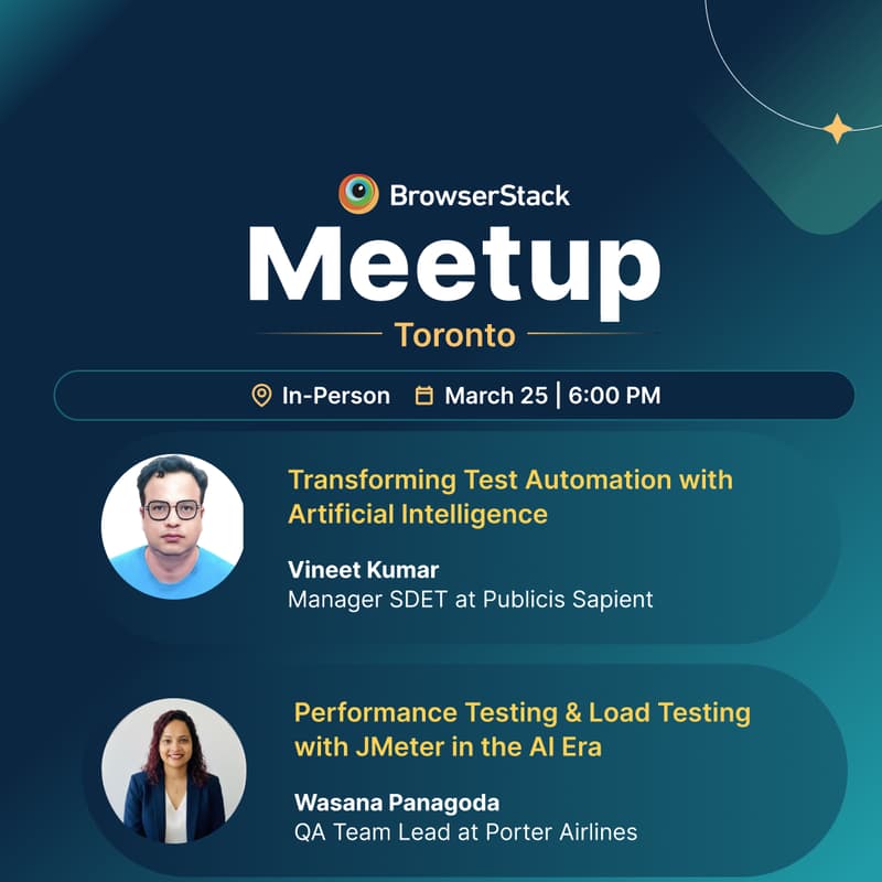 Cover Image for BrowserStack QA In-Person Meetup - Toronto