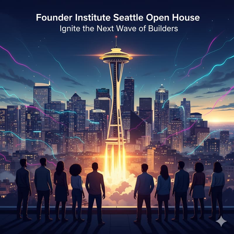 Cover Image for [Full - join waitlist for priority invites to the next one!] 🚀 Founder Institute Seattle Open House: Ignite the Next Wave of Builders