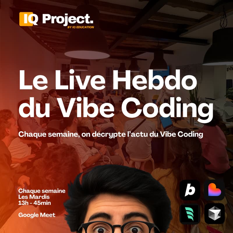 Cover Image for #6 Live Hebdo du Vibe coding By IQ Project (45min)