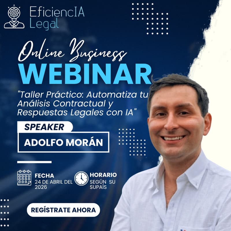 Cover Image for Taller Práctico: Automatiza tu Análisis Contractual y Respuestas Legales con IA