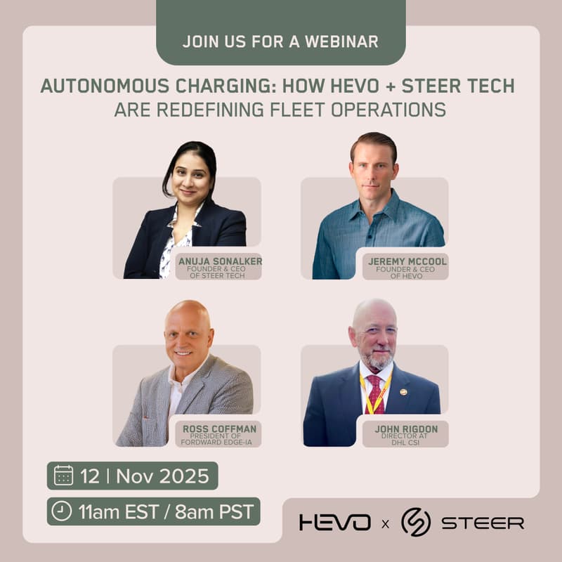 Cover Image for Autonomous Charging: How HEVO + STEER Tech Are Redefining Fleet Operations