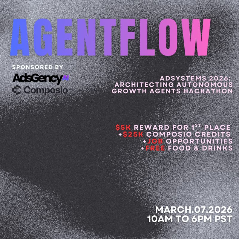 Cover Image for Adsystems 2026: Autonomous Growth Agents Hackathon
