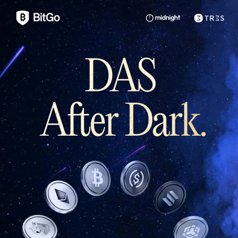 Cover Image for DAS After Dark: Crypto Mixer by BitGo w/ Midnight & Tres Finance