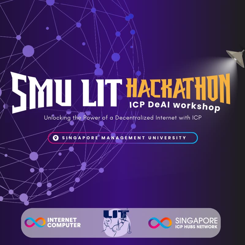 Cover Image for SMU LIT (Legal Innovation & Technology) Hackathon: ICP DeAI Workshop