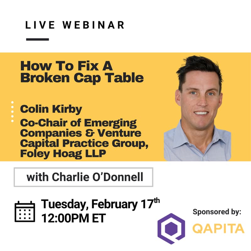 Cover Image for Webinar: How to Fix a Broken Cap Table