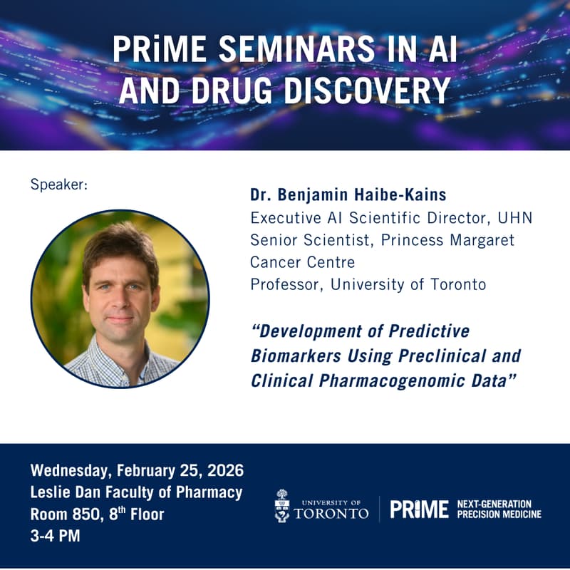 Cover Image for PRiME Seminars in AI and Drug Discovery
