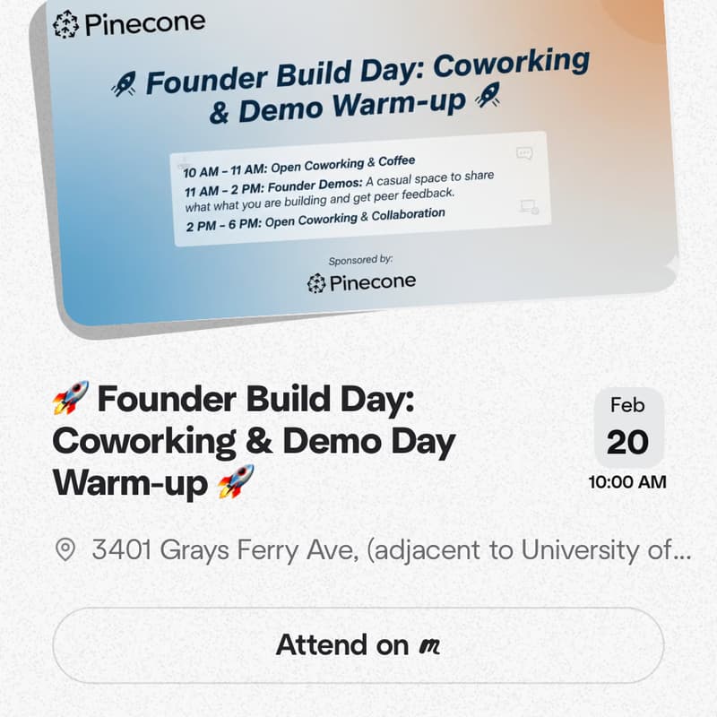 Cover Image for 🚀 Founder Build Day: Coworking & Demo Day Warm-up 🚀